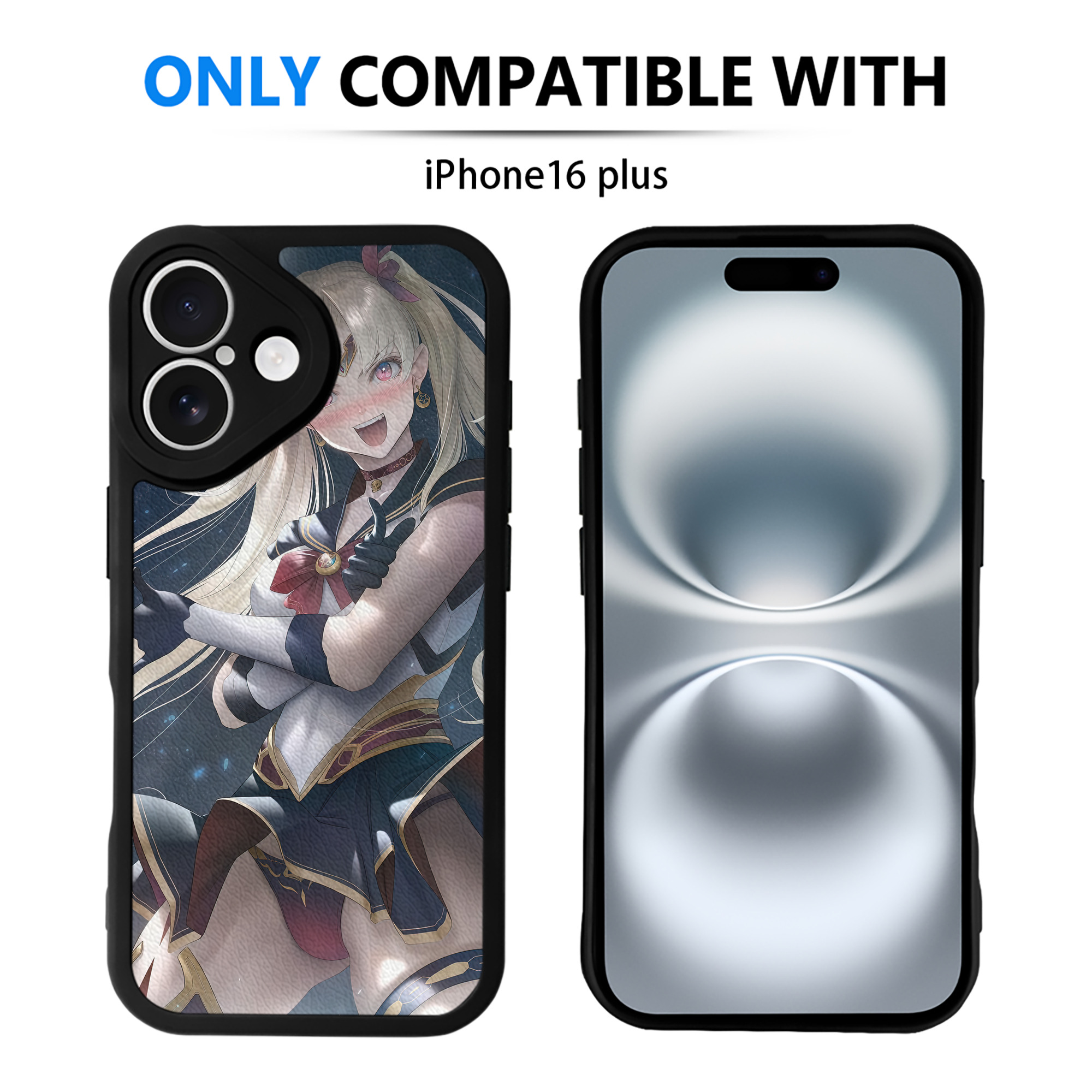 （画像用） 美少女戦士セーラームーン Sailor Moon 【iPhone 16シリーズ対応】シリコンスマホケース（レザー調） 材質：シリコン